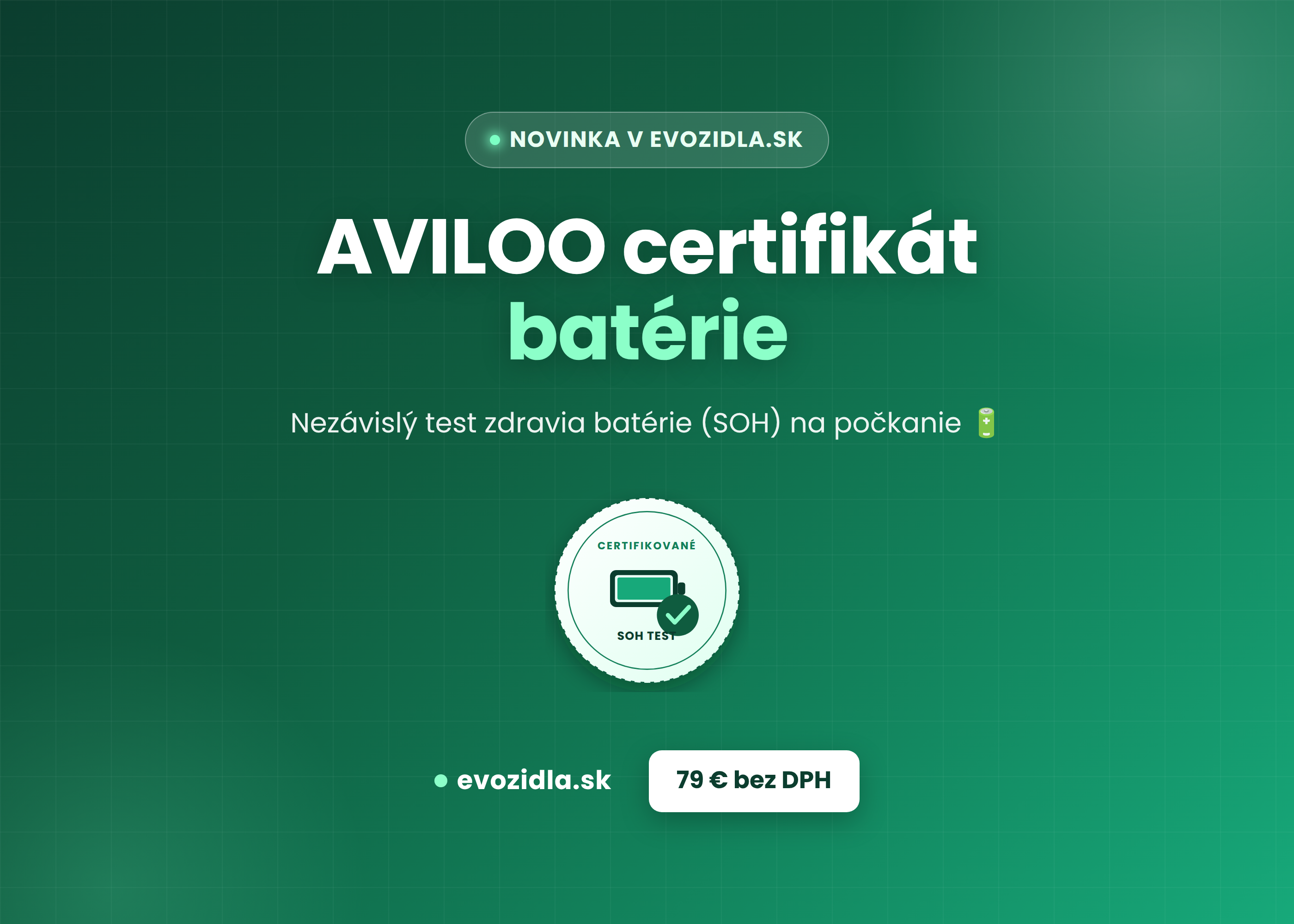🔋 Novinka: U nás už robíme AVILOO certifikáty batérie!